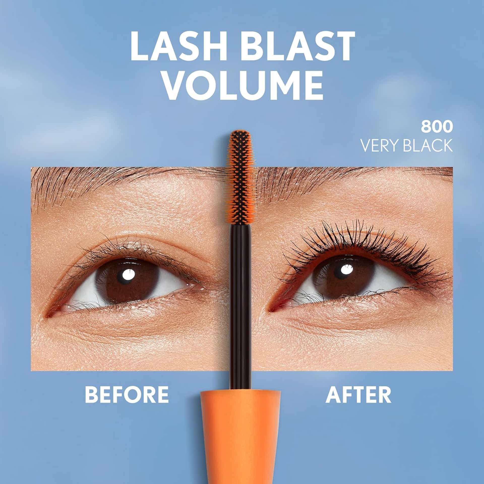 Lash Blast Volume Waterproof Mascara Before and After
