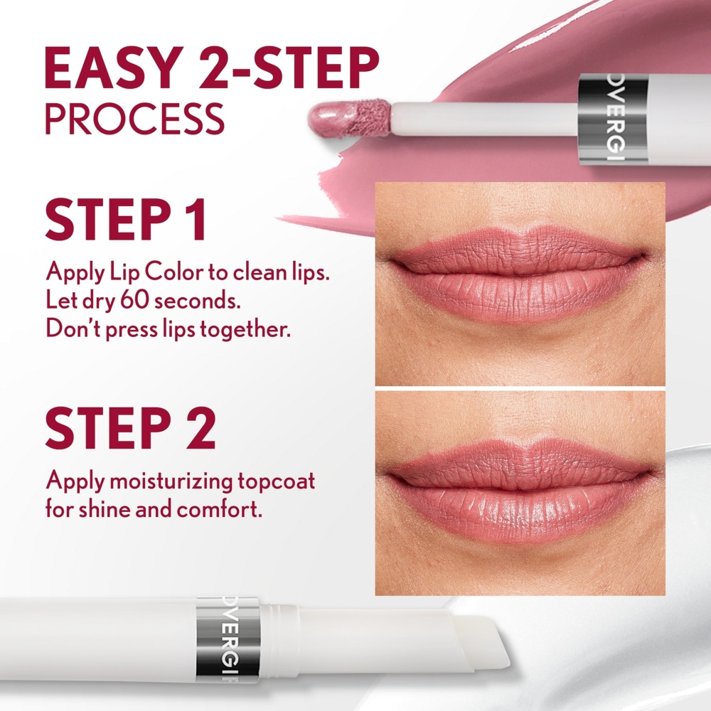 口紅 COVERGIRL OUTLAST ALL-DAY 570 COVERGIRL Lip Color Liquid Lipstick and Moisturizing Topcoat My