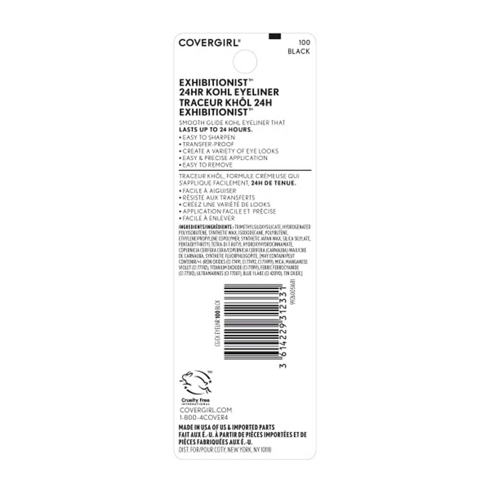 Exhibitionist 24-Hour Kohl Eyeliner Back Package