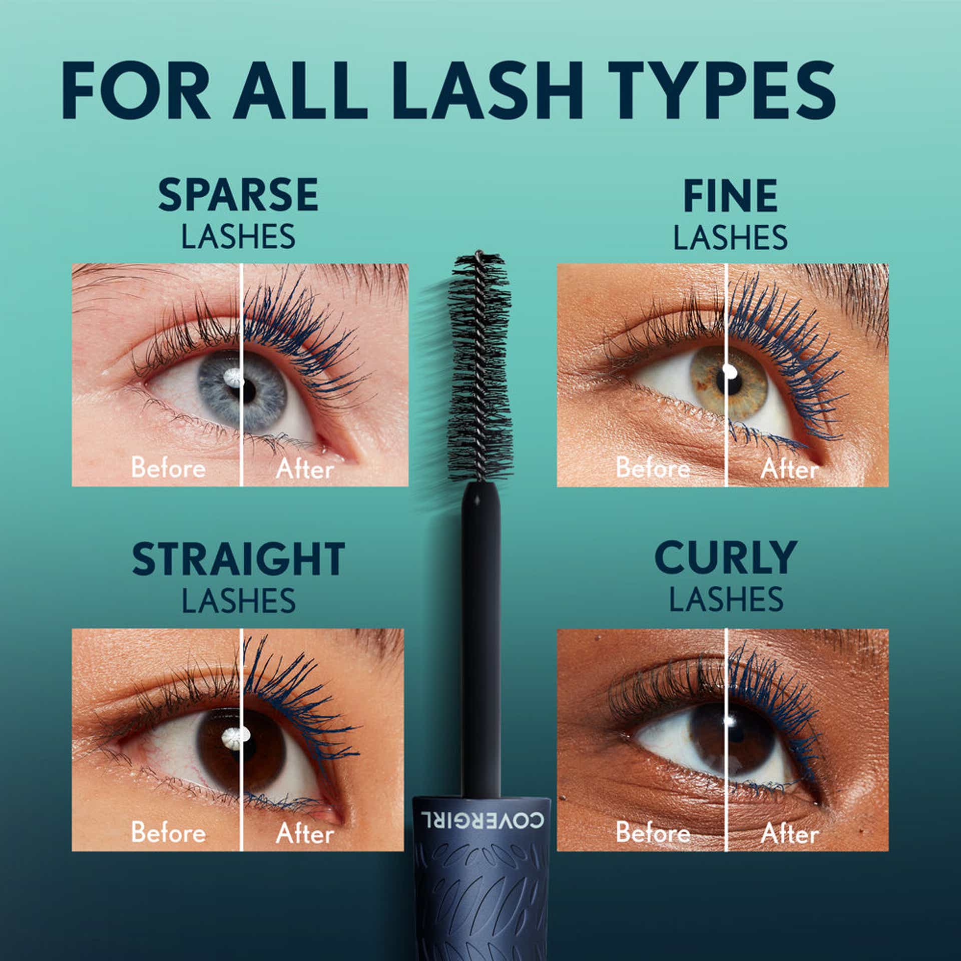 Lash Blast Cleantopia Mascara Ultramarine Before and After
