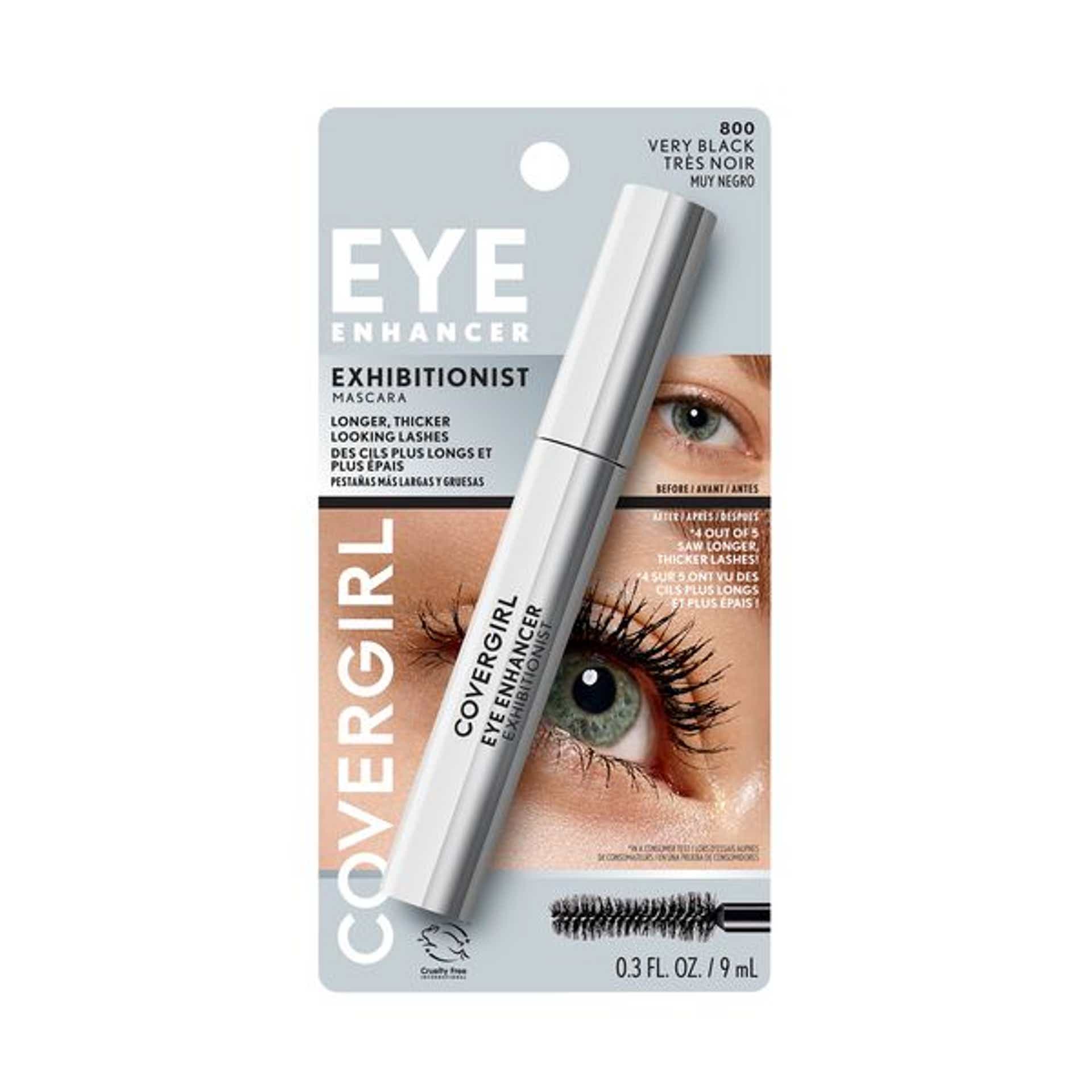Eye Enhancer Exhibitionist Mascara Very Black Front Package
