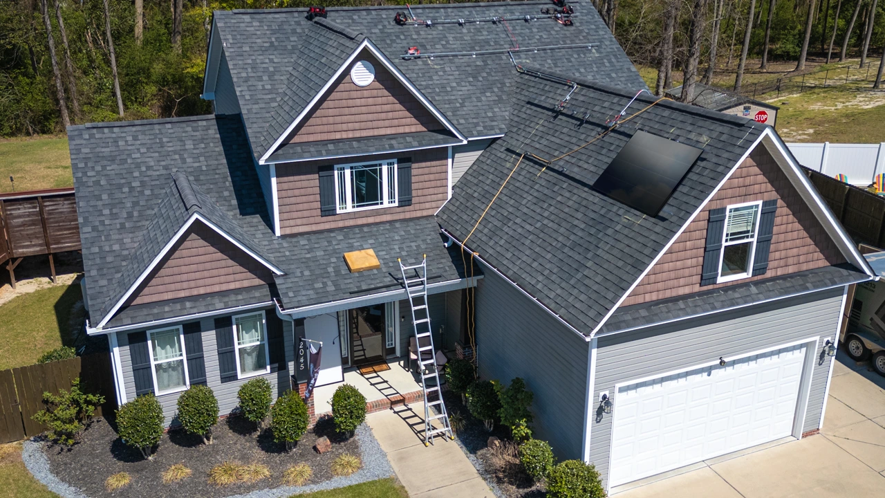 New roof with solar