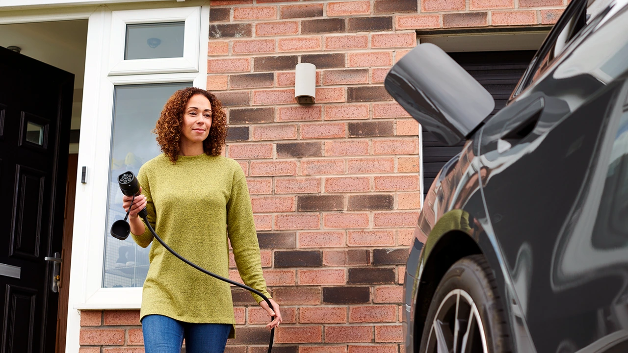 EV charger in a home solar system