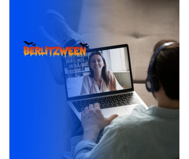 Hombre en clase particula de inglés con profesores nativos