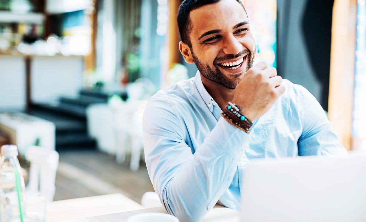 Hombre en TOEFL Test