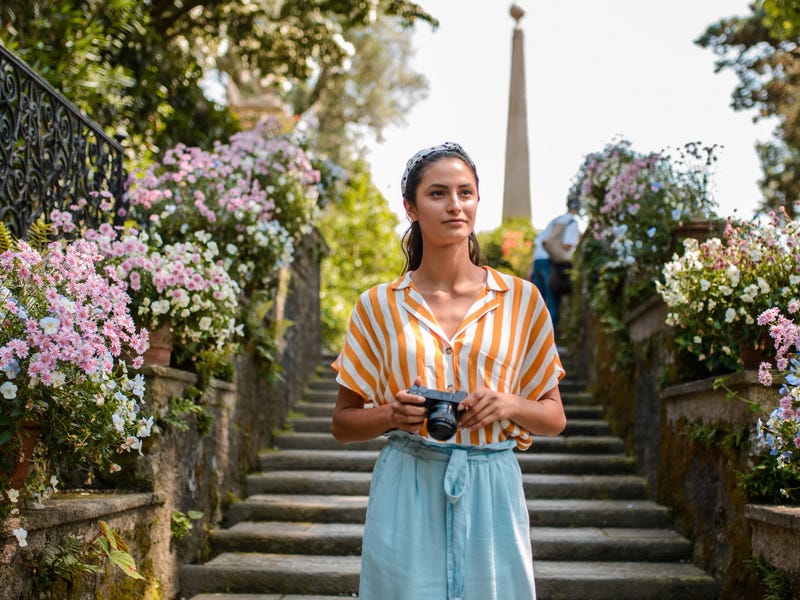 Mujer en el día de San Valentín