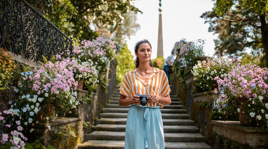 Mujer en el día de San Valentín