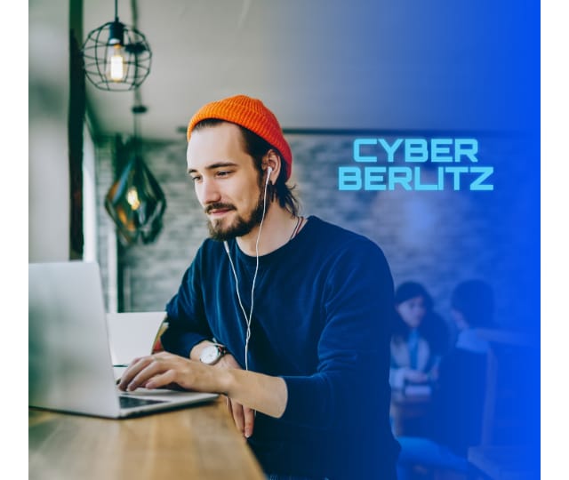 HOMBRE APRENDIENDO IDIOMAS CON BERLITZ FLEX