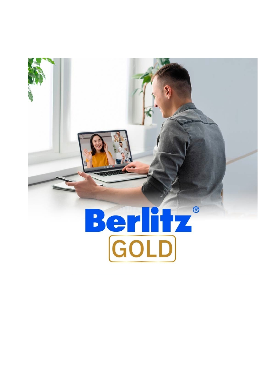 Clases grupales online con profesores nativos en vivo.