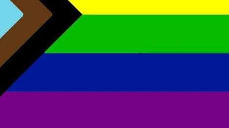 Bandera LGBT+ inclusiva