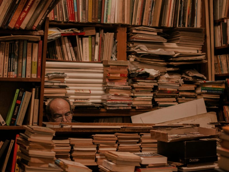 Muchos libros en portugués están a la venta.