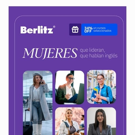 Mujeres aprendiendo inglés u otro idioma con Berlitz