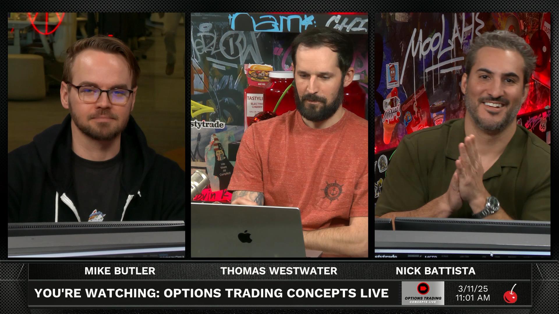 Options Trading Concepts Live - March 11, 2025 - Buying the Dip in Crude Oil? Episode cover