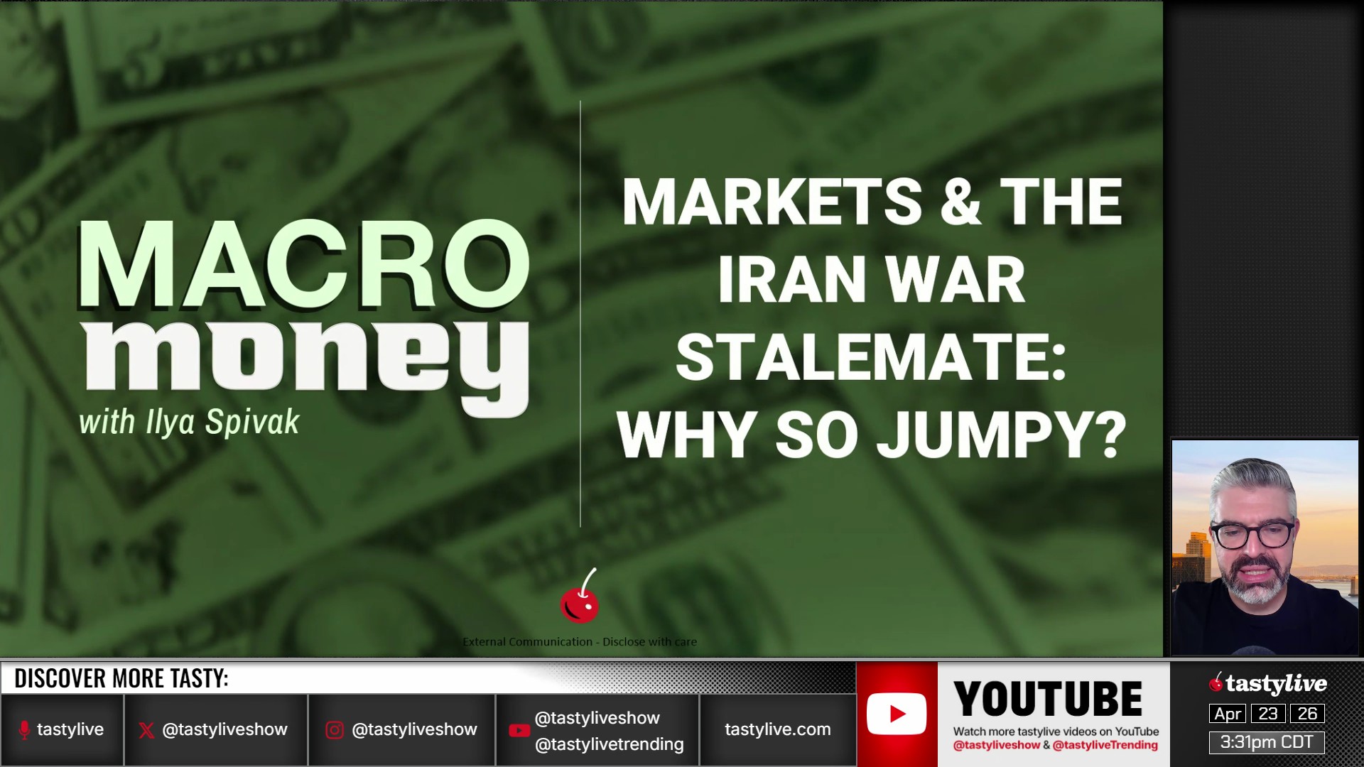 Macro Money - April 23, 2026 - Markets & The Iran War Stalemate: Why so Jumpy? Episode cover