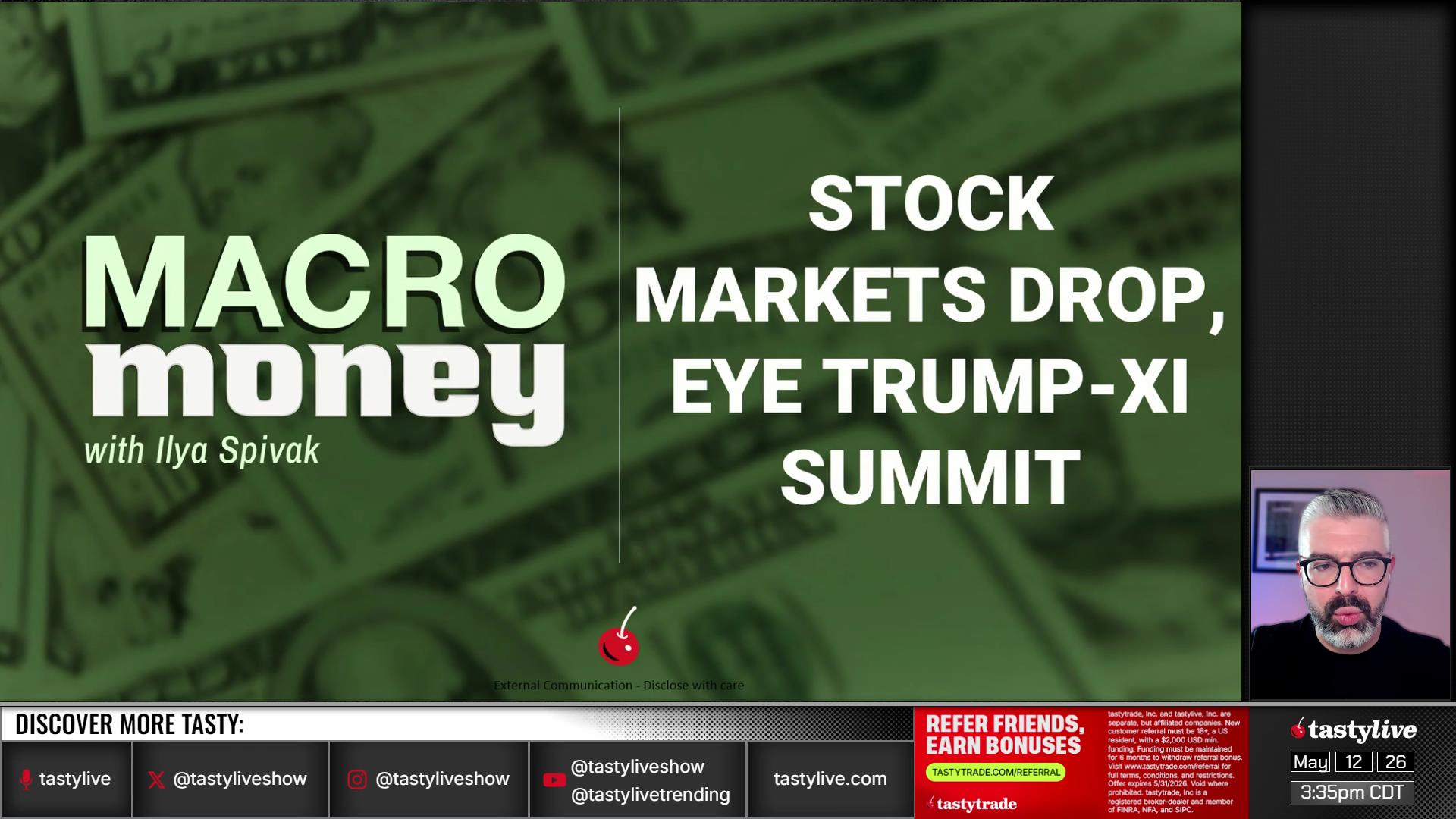 Macro Money - May 12, 2026 - Stock Markets Drop, Eye Trump-Xi Summit Episode cover