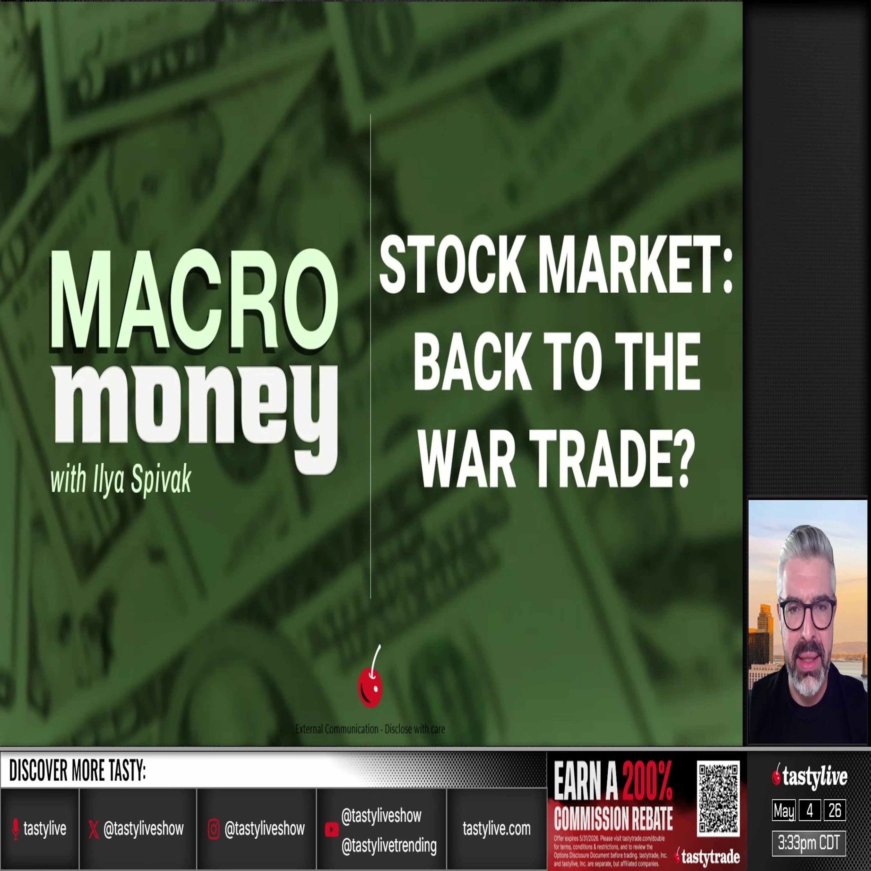 Macro Money - May 4, 2026 - Stock Market: Back to the War Trade?