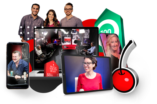 Collage of tastytrade talent and graphics