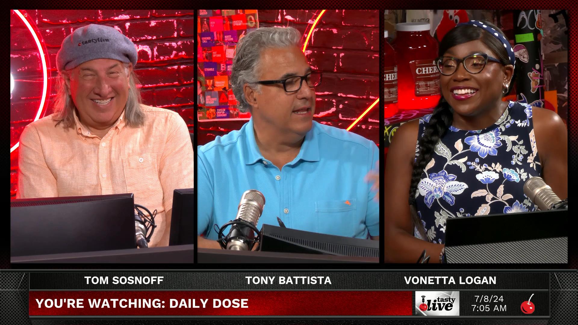 Daily Dose: Tech & Pop Culture Financial News - July 8, 2024 - Tales of a Failed Camping Trip & Market Moves Episode cover