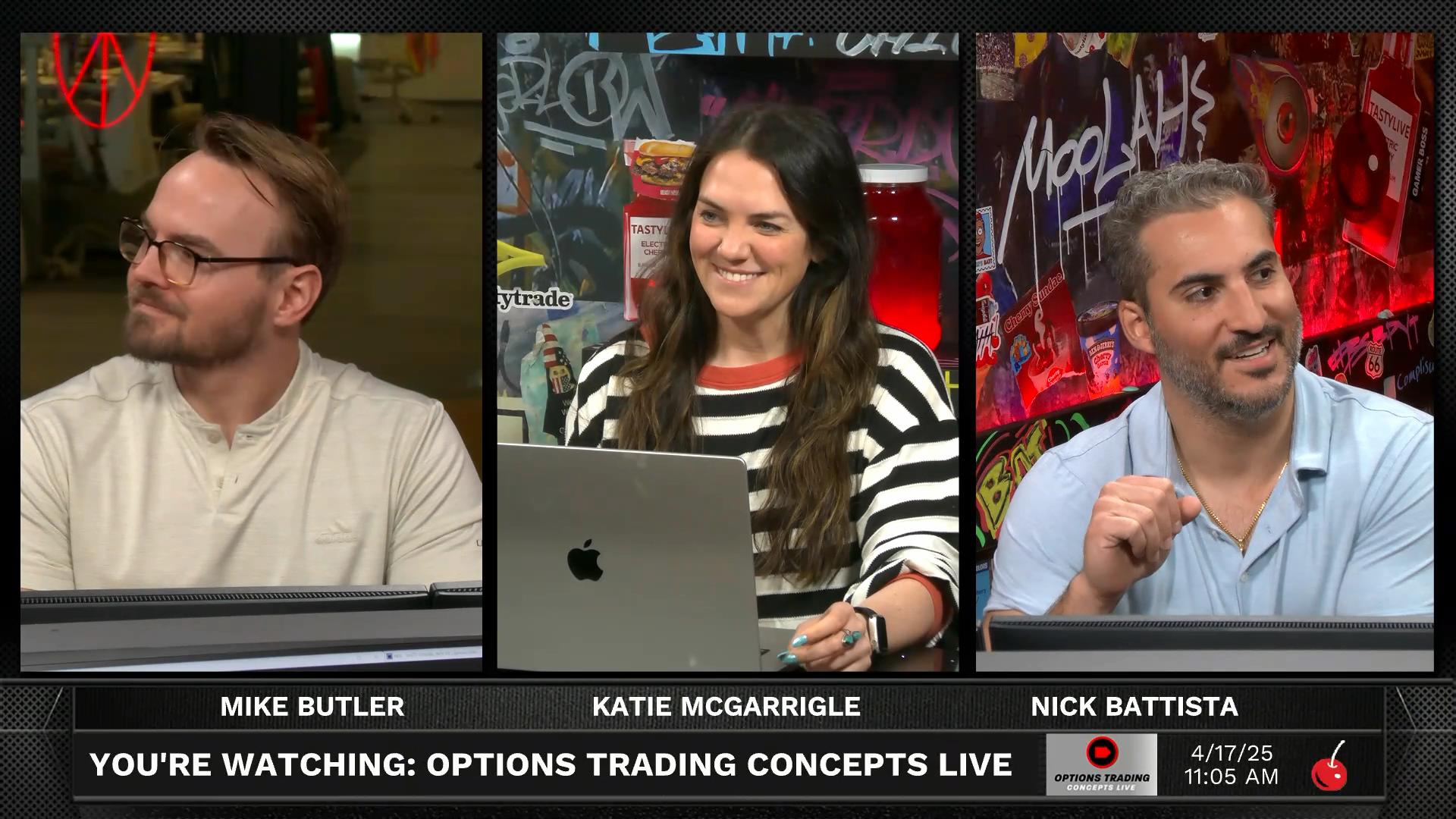 Options Trading Concepts Live - April 17, 2025 - Three Trade Ideas - APR 17 Episode cover