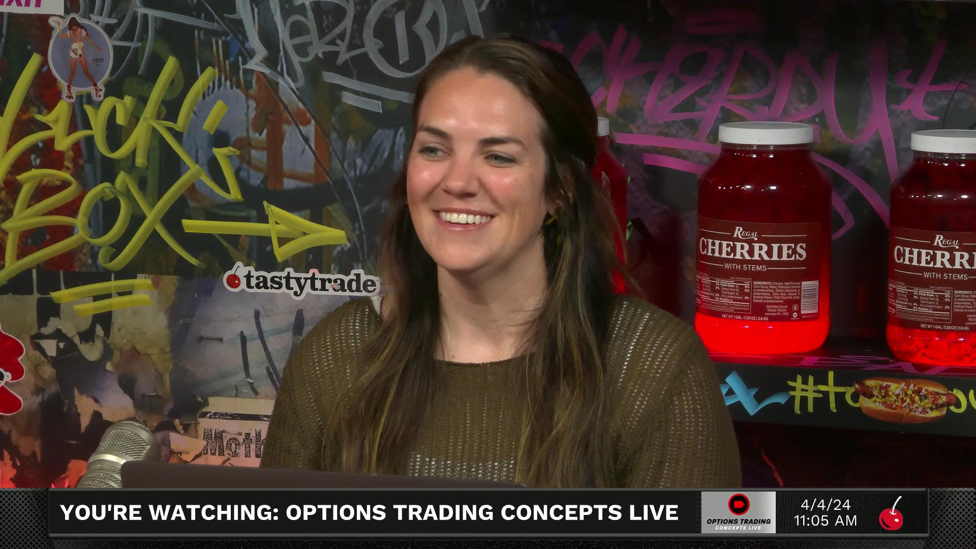Options Trading Concepts Live - April 4, 2024 - Three Trade ideas April 4th Episode cover