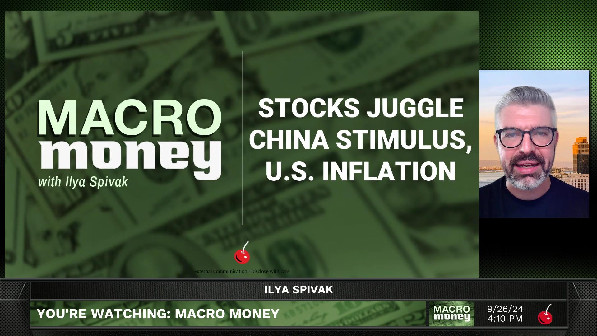 Macro Money - September 26, 2024 - Stocks Juggle China Stimulus, U.S. Inflation Episode cover