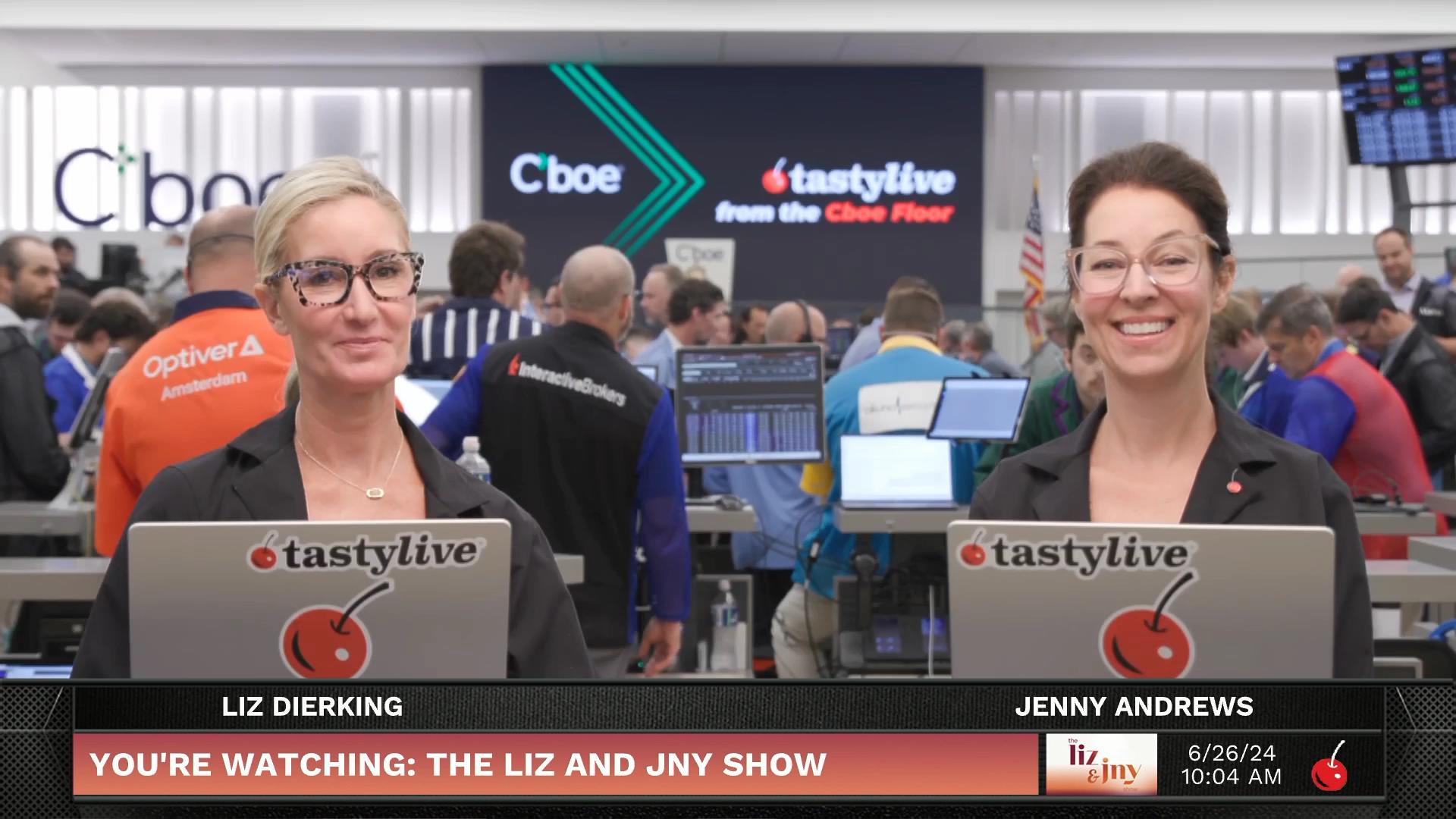 The LIZ and JNY Show - June 26, 2024 - Trading Zero DTEs Later In The Day Episode cover