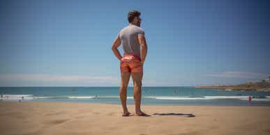 guy in copper shorts