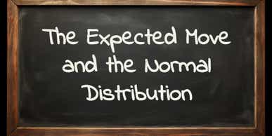 the expected move and the normal distribution