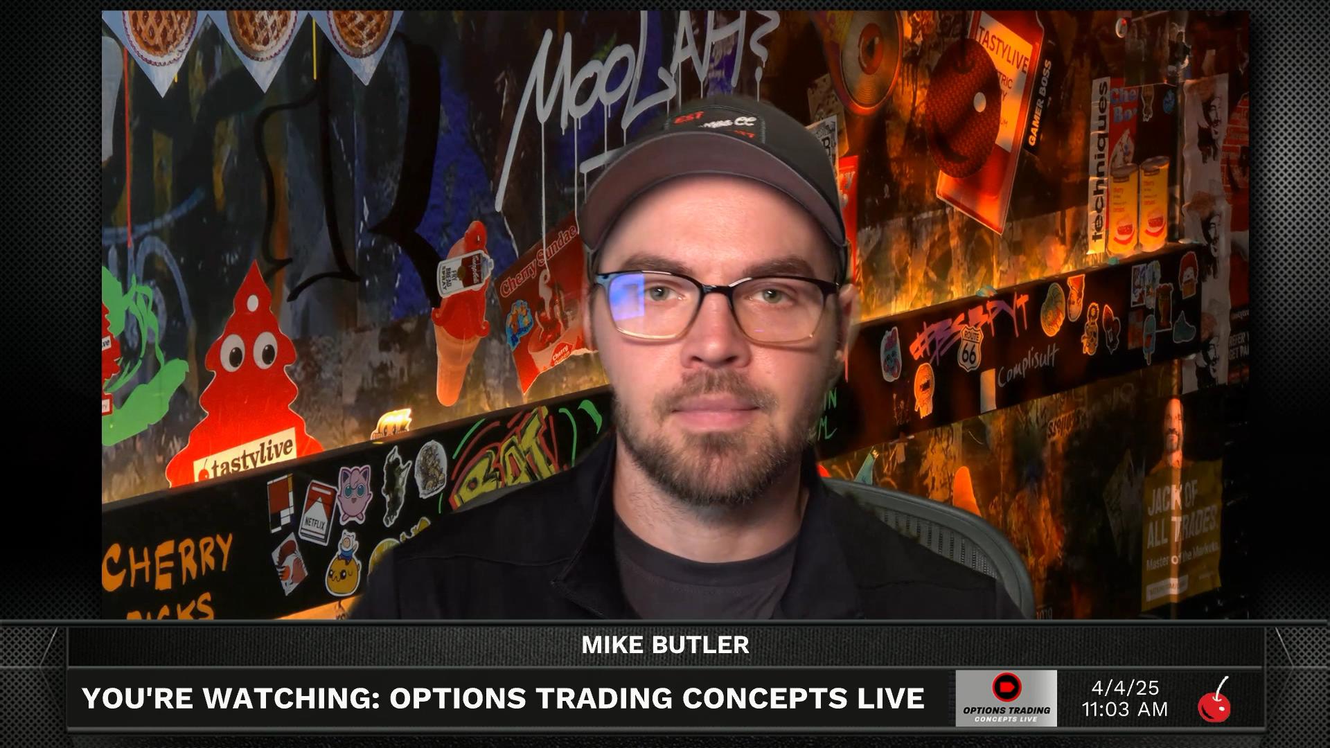 Options Trading Concepts Live - April 4, 2025 - Navigating the Bearish Moves Episode cover
