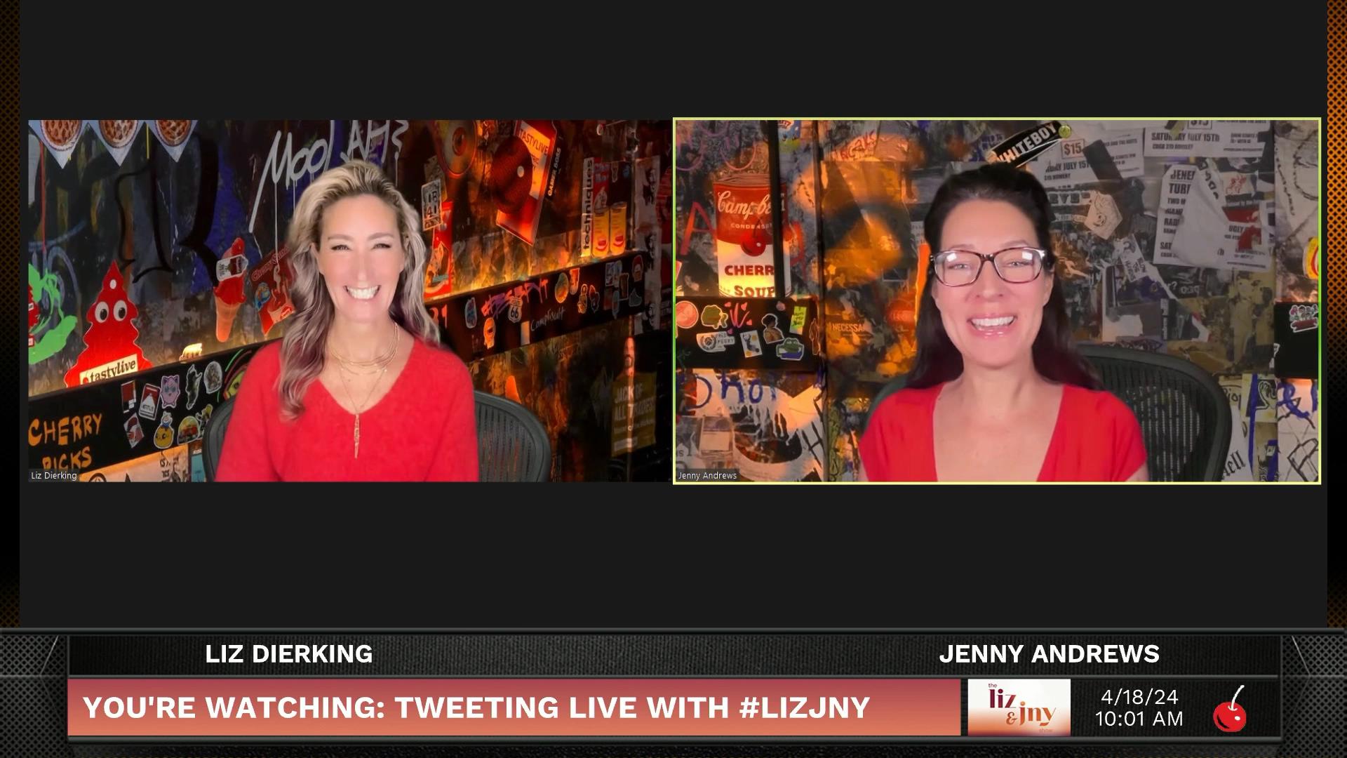Tweeting Live with LIZ & JNY - April 18, 2024 - Tweeting Live With Liz and Jenny Episode cover