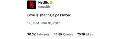 Netflix Tweet