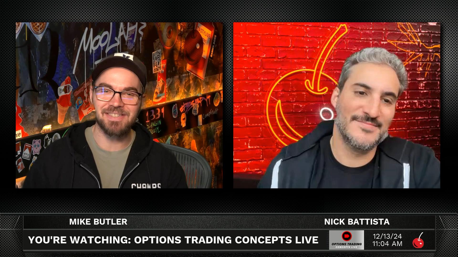 Options Trading Concepts Live - December 13, 2024 - Bullish Trades in NKE & TLT Episode cover