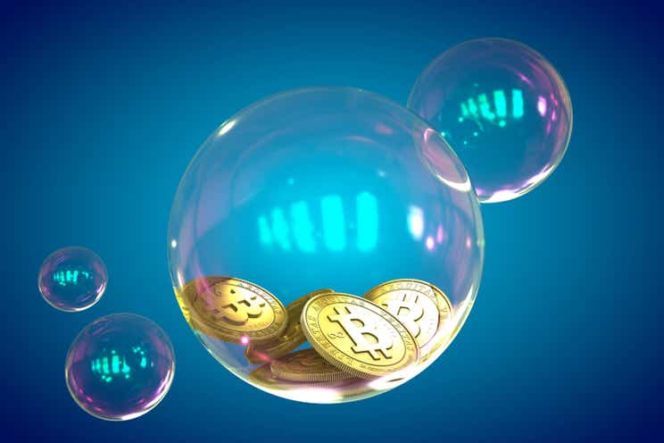 Crypto bubble bursting