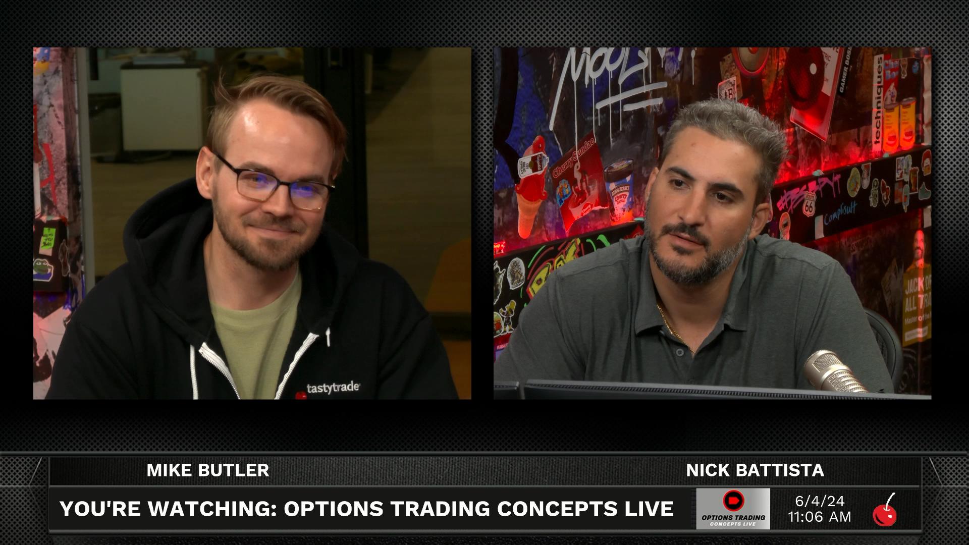 Options Trading Concepts Live - June 4, 2024 - Options Trading Discussion - June 4th Episode cover