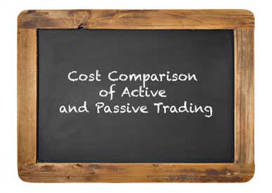 Cost comparison of active and passive trading