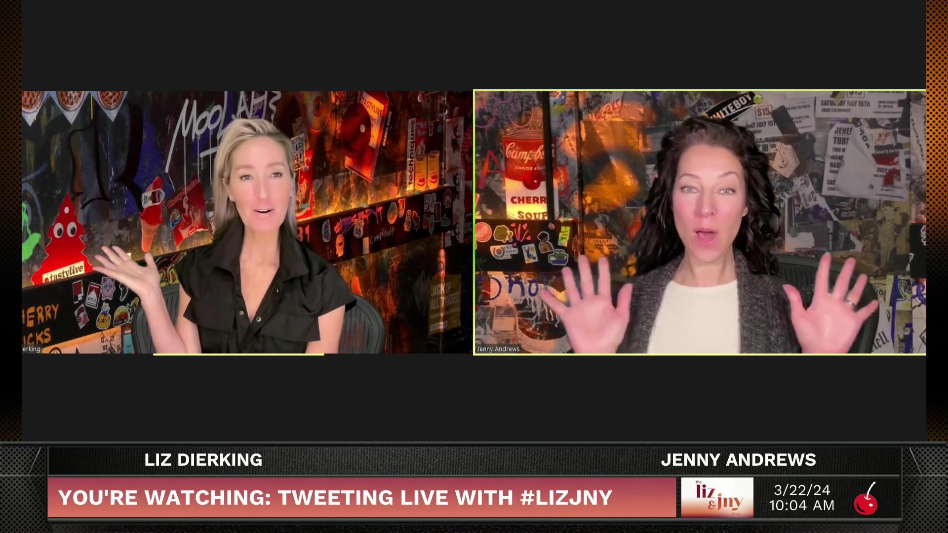 Tweeting Live with LIZ & JNY - March 22, 2024 - Tweeting Live With Liz and Jenny Episode cover