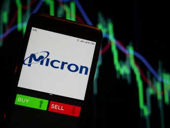 micron technology trading on smart device screen