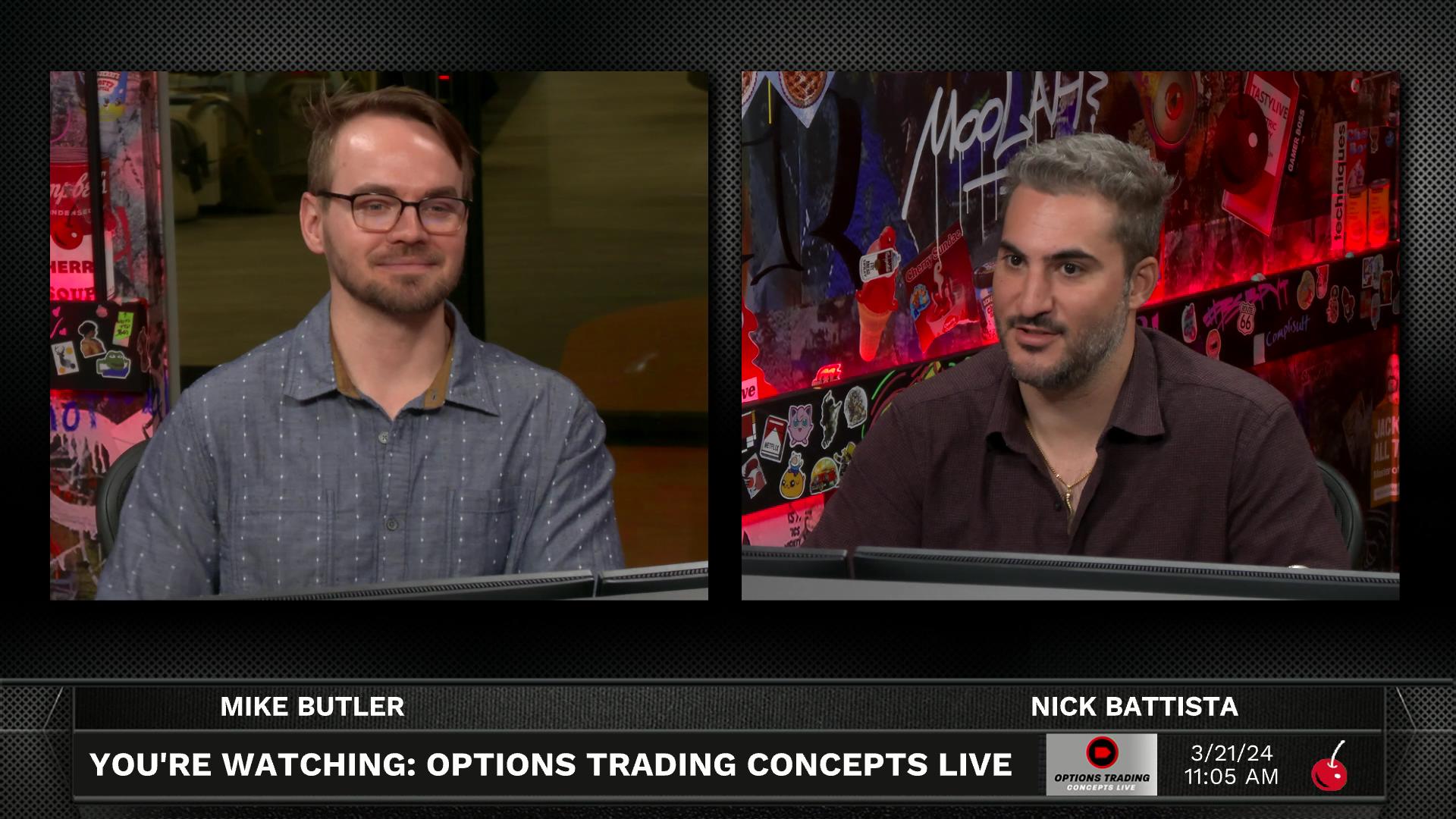 Options Trading Concepts Live - March 21, 2024 - Two Trade Ideas MAR 21st Episode cover