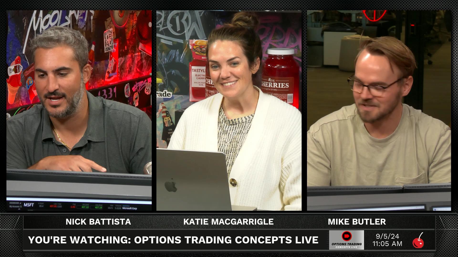 Options Trading Concepts Live - September 5, 2024 - Three Trade Ideas September 5th 2024 Episode cover