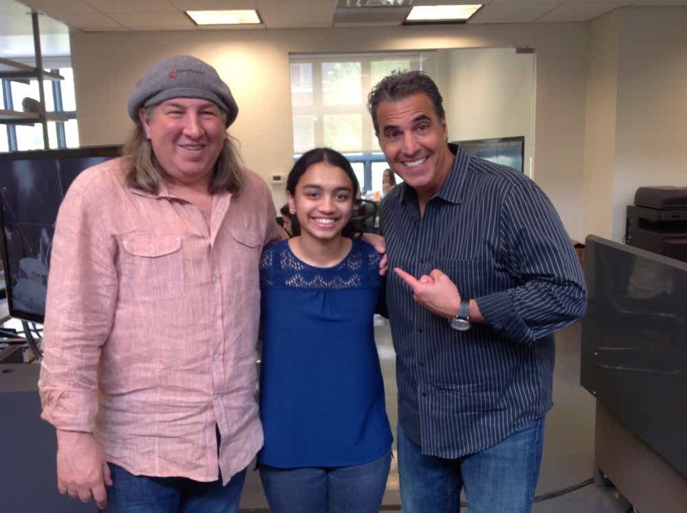Vic's daughter Nisha, with co-founder of tastytrade Tom Sosnoff and veteran options trader Tony Battista.