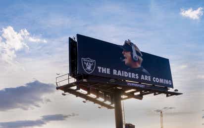Jon Gruden & Las Vegas Raiders Billboard