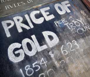 Price of Gold sign