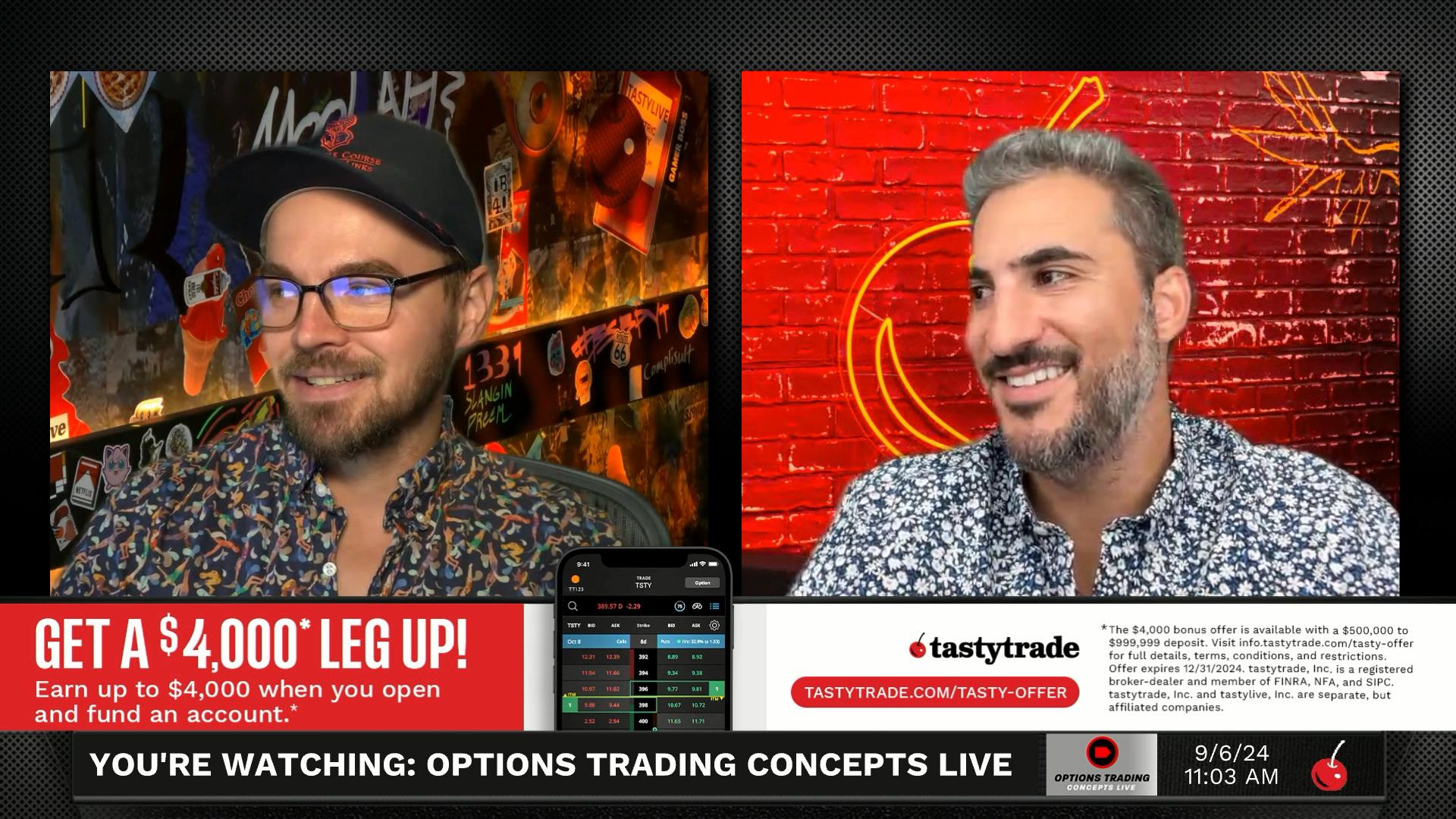Options Trading Concepts Live - September 6, 2024 - Options Trading Q&A in Market Selloff Episode cover