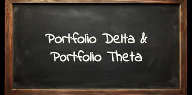 Portfolio delta and portfolio theta