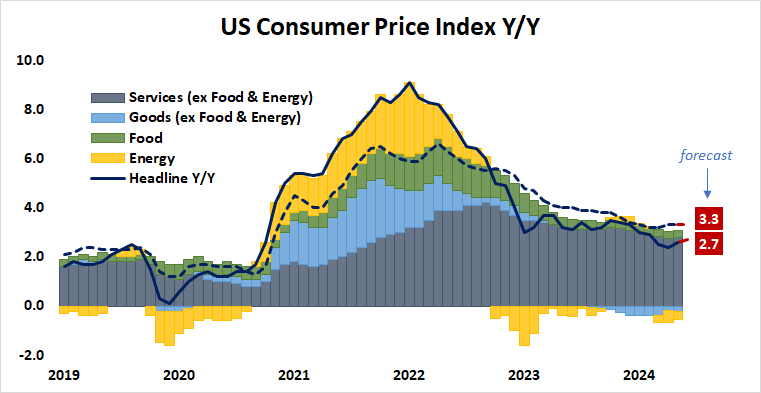 U.S. consumer price index Y/Y