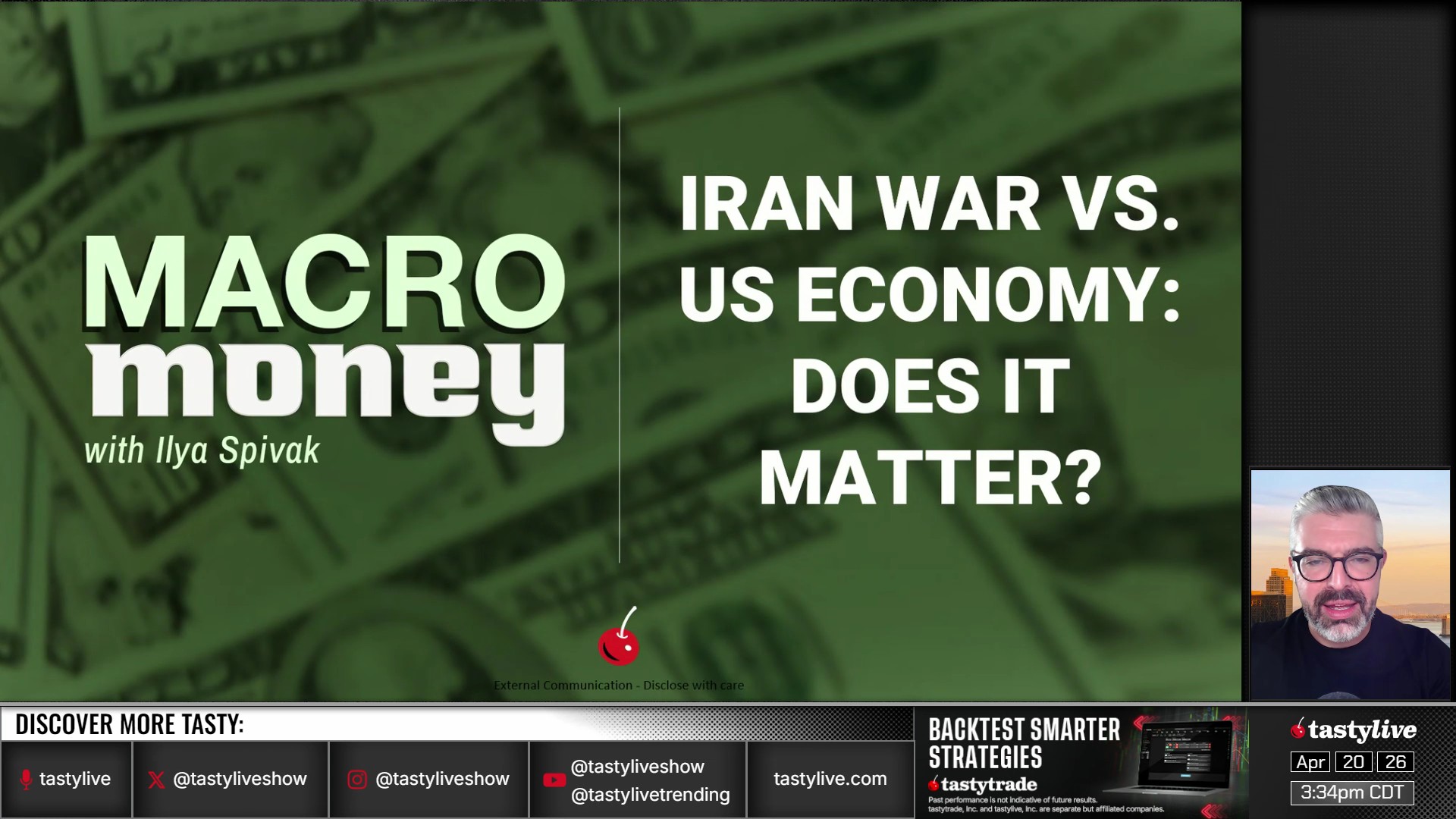 Macro Money - April 20, 2026 - Iran War vs US Economy: Does it Matter? Episode cover