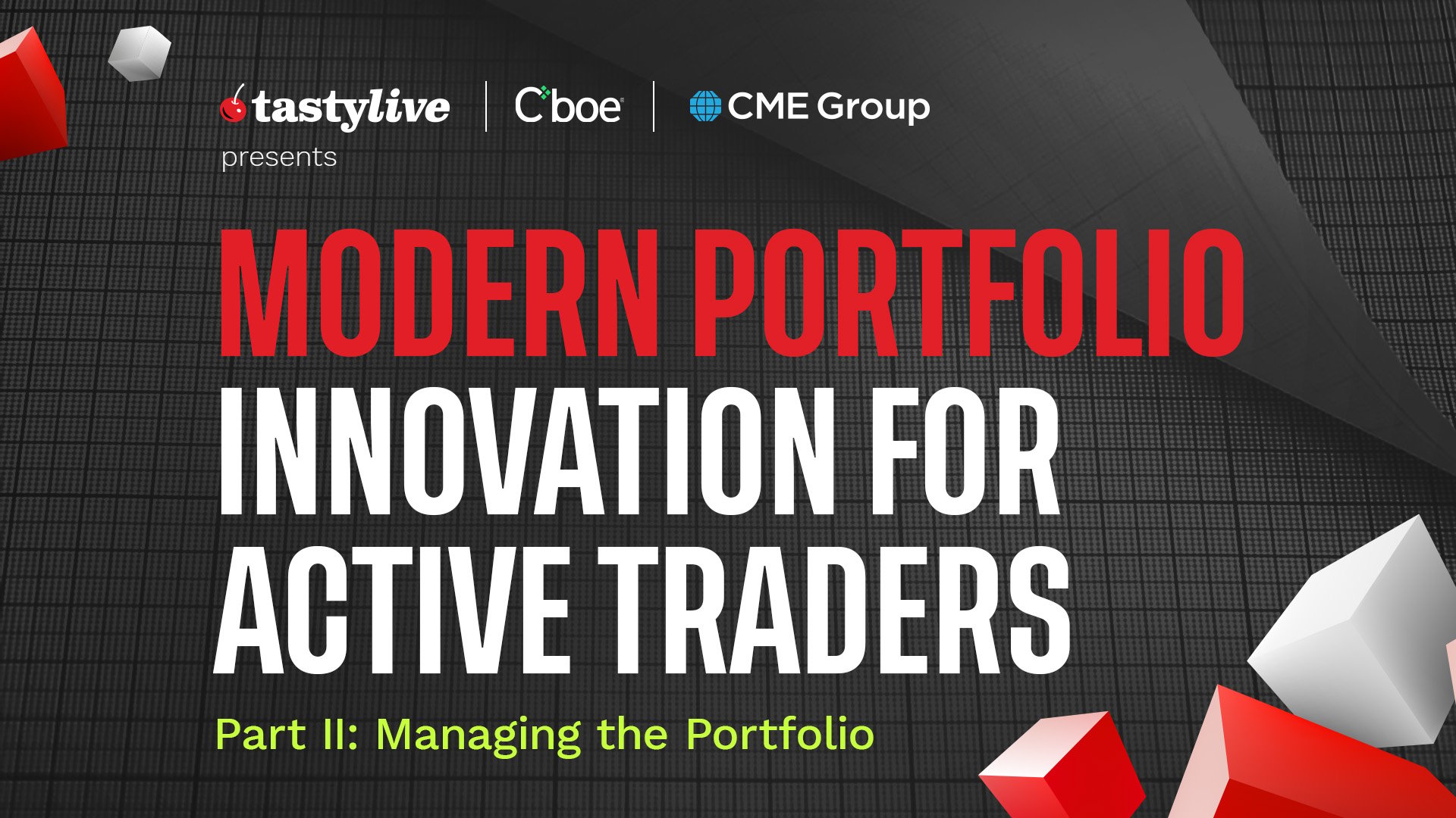 Modern Portfolio Innovation for Active Traders - March 27, 2024 - Modern Portfolio Innovation for Active Traders – Part II Episode cover