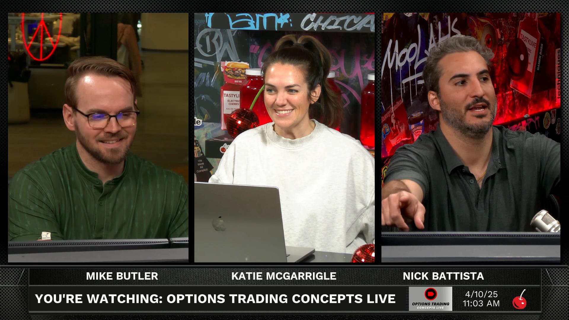 Options Trading Concepts Live - April 10, 2025 - Three Trade Ideas - APR 10th Episode cover