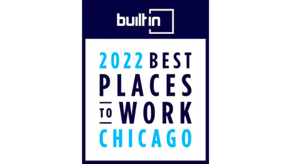 Built In 2022 Best Places To Work Award Badge