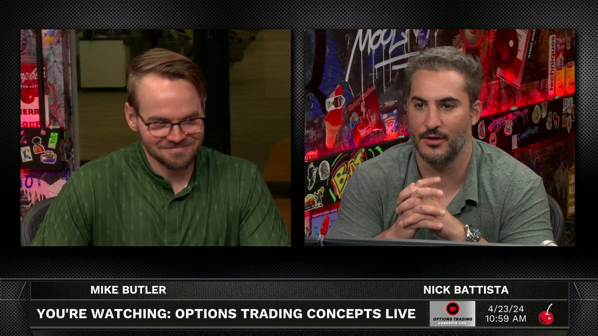 Options Trading Concepts Live - April 23, 2024 - SHOP - Anatomy of a Trade Episode cover